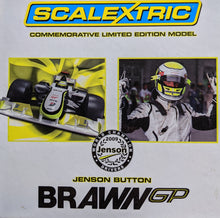 Load image into Gallery viewer, Brawn GP Jenson Button 2009 scalextric limited edition model
